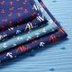 Baumwolljersey Fische auf Wellenlinien – hellblau,  thumbnail number 5