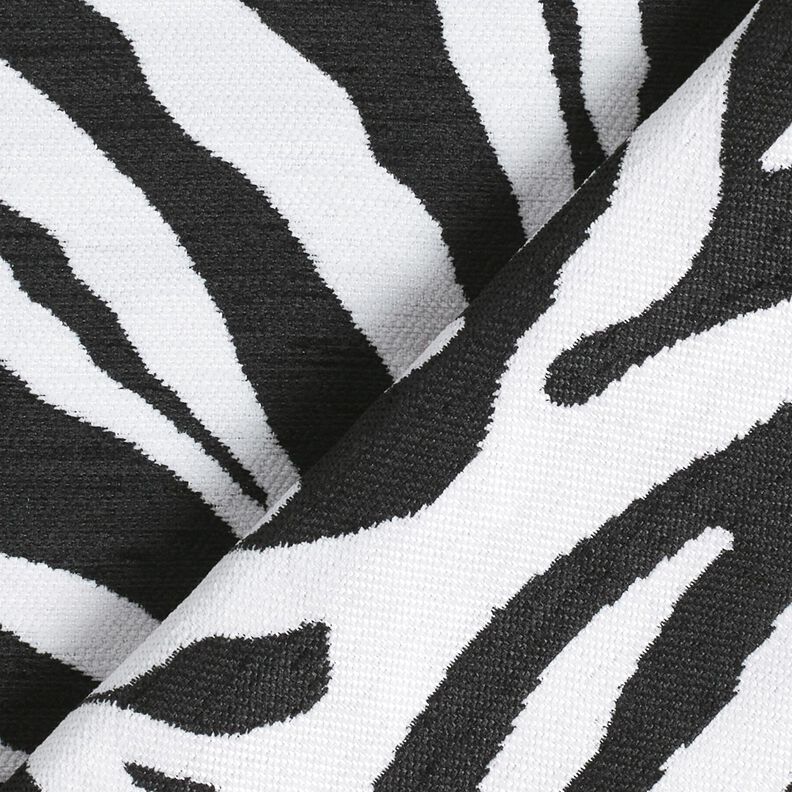 Polsterstoff Jacquard Zebra – weiss/schwarz,  image number 4