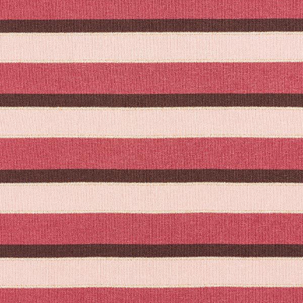 Feinstrick Viskose mit Lurex Retrostreifen – rosé/rot, image number 1