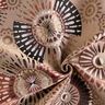 Dekostoff Jacquard elegantes Mandala – dunkeltaupe/burgunder,  thumbnail number 3