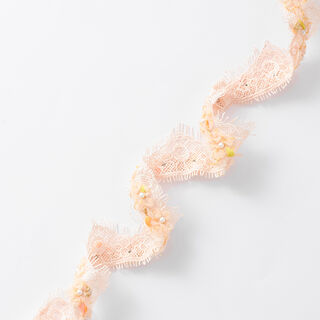 Spitzenband Tüllblumen [30 mm] – rosa, 