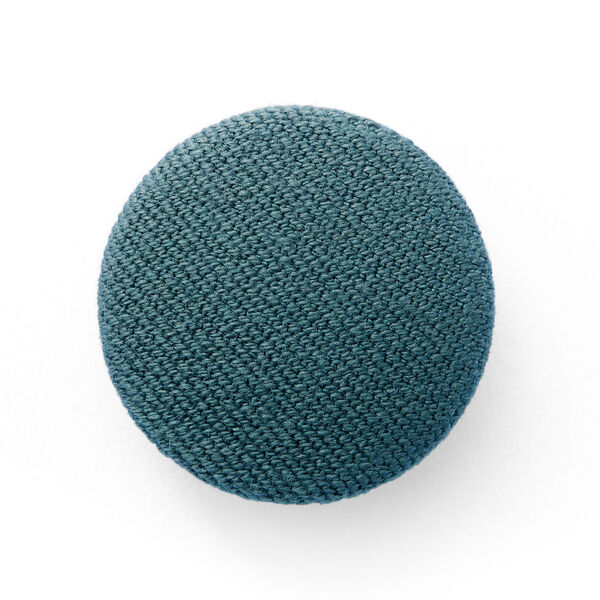 Bezogener Knopf, Bi-Stretch Gabardine 18 - grün, image number 1