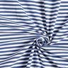 Baumwolljersey schmale Streifen – jeansblau/weiss,  thumbnail number 4