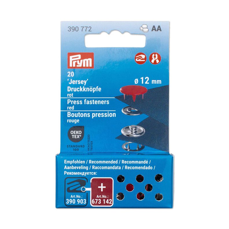 Druckknöpfe Jersey [12 mm] | Prym – rot,  image number 3