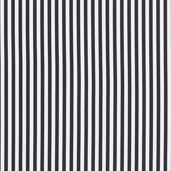 Baumwoll-Stretch Streifen – schwarz/weiss | Reststück 100cm