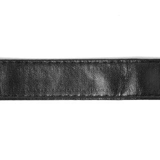 Taschengurtband Kunstleder – schwarz, 