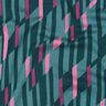 Romanit Jersey abstrakte Rauten – petrol/rosa,  thumbnail number 2