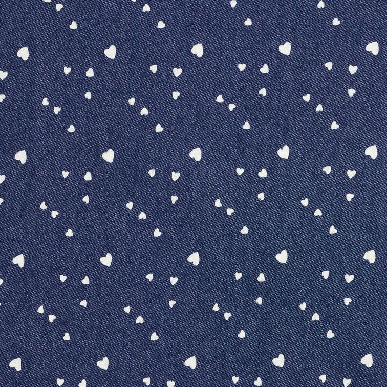 Chambray Herzchen – marineblau/wollweiss,  image number 1