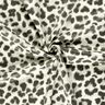Stretchvelours Schneeleopard – elfenbein/schwarz,  thumbnail number 3