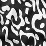 Viskosejersey abstraktes Leomuster – schwarz/weiss,  thumbnail number 2