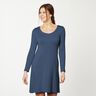 Baumwolljersey Medium Uni – jeansblau,  thumbnail number 7