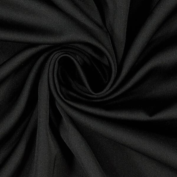 Mikrofaser Satin – schwarz | Reststück 50cm