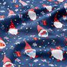 Baumwollstoff Popeline Weihnachtszwerge – marineblau/rot,  thumbnail number 2