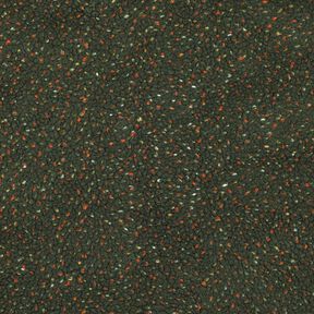 Teddyplüsch Tweed Melange | Poppy Fabrics – dunkelgrün, 