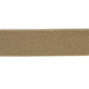 Gummiband Basic - dunkelbeige, 