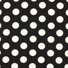 Kreppgewebe Polka Dots [2,5 cm] – schwarz,  thumbnail number 1