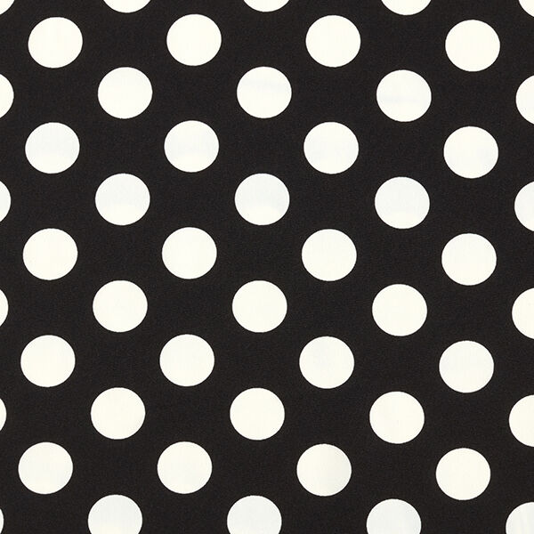 Kreppgewebe Polka Dots [2,5 cm] – schwarz,  image number 1