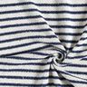 Strickbouclé Streifen und Glitzer – weiss/marineblau,  thumbnail number 4
