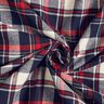 Baumwollflanell Karo – schwarzblau/karminrot,  thumbnail number 3