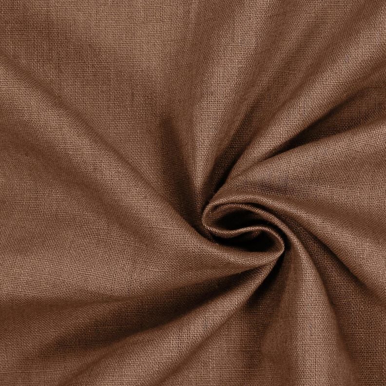 Leinenstoff Ramie-Mix medium – maronenbraun, image number 1