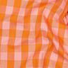 Baumwollpopeline Karo | Poppy Fabrics – rosa/pfirsichorange,  thumbnail number 2