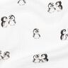 GOTS Musselin/ Doppel-Krinkel Gewebe Pinguine Digitaldruck | Poppy Fabrics – elfenbein/anthrazit,  thumbnail number 2