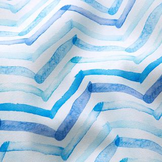 Outdoorstoff Canvas Zacken – blau, 