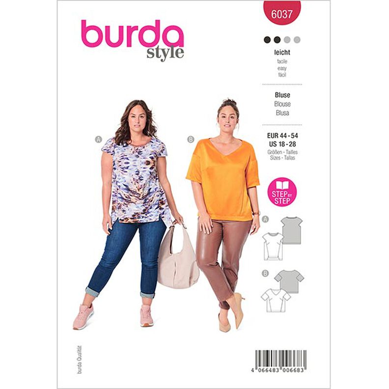 Bluse | Burda 6037 | 44-54,  image number 1
