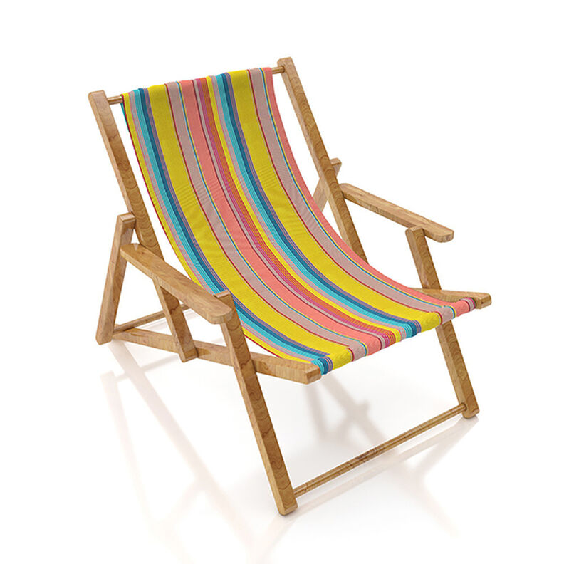 Outdoorstoff Canvas Streifen – lachs/senf,  image number 9