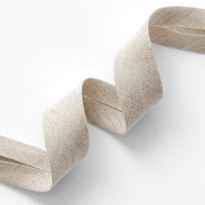 Schrägband Leinen-Mix [20 mm] – natur, 