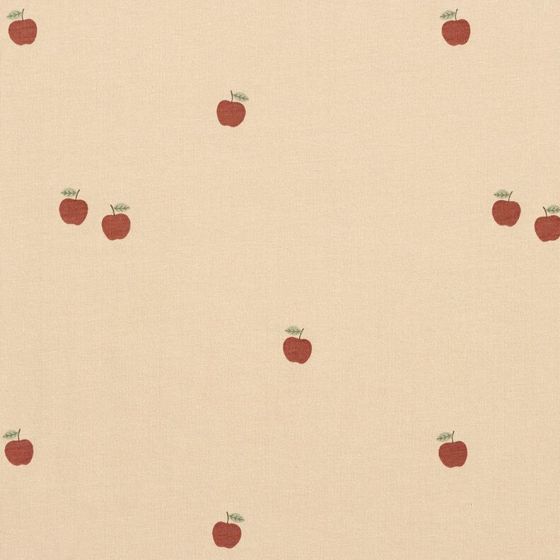 Baumwolljersey kleine &Auml;pfel &ndash; sand,  image number 1