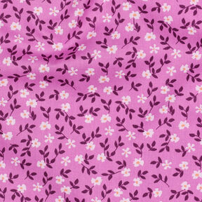 GOTS Baumwollpopeline Streublümchen | Poppy Fabrics – pink/weiss, 