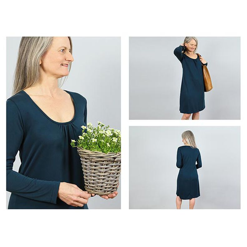 FRAU VLIELAND Jerseykleid mit Rundhalsausschnitt | Studio Schnittreif | XS-L,  image number 2