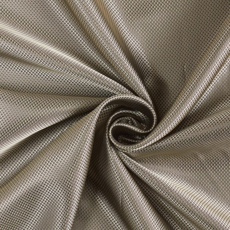 Futterstoff Jacquard kleine Rauten – grau,  image number 1