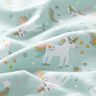Baumwolljersey Einhorn und Regenbogen – eisblau,  thumbnail number 2