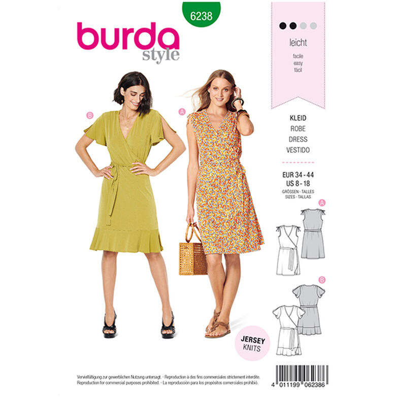 Wickelkleid | Burda 6238 | 34-44,  image number 1