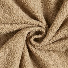 Polsterstoff Teddy weich – taupe, 