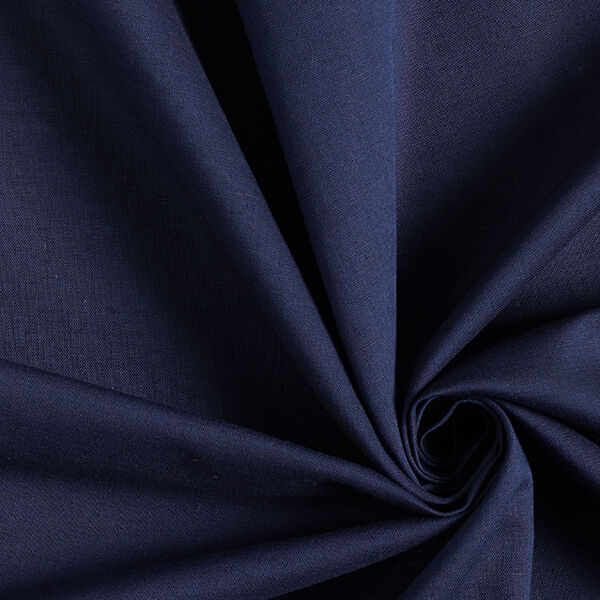Leinen-Baumwoll-Mix einfarbig – marineblau, image number 1