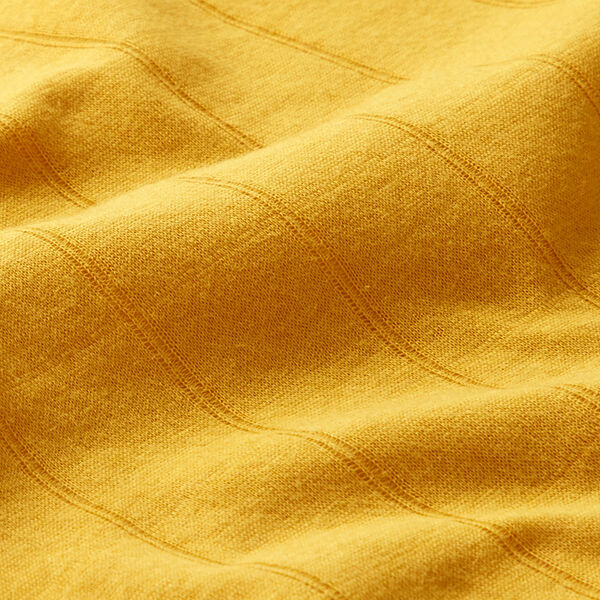 Doppellagiger Jersey Uni – currygelb – Muster, image number 2