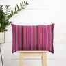 Dekostoff Jacquard feine Streifen – purpur/beere,  thumbnail number 6