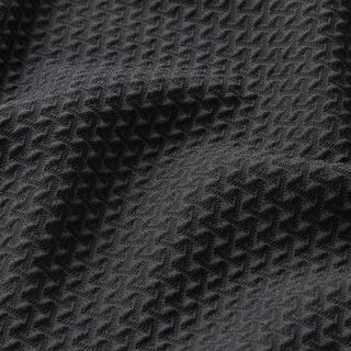 Stretch Cloqué Rauten – schwarz, 