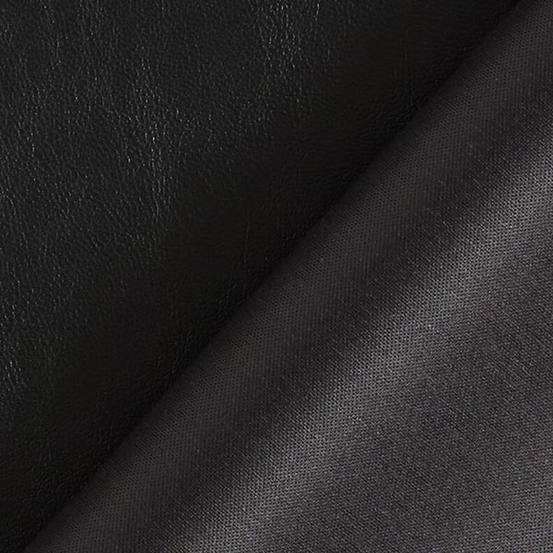 Glattes Lederimitat Stretch – schwarz,  image number 3
