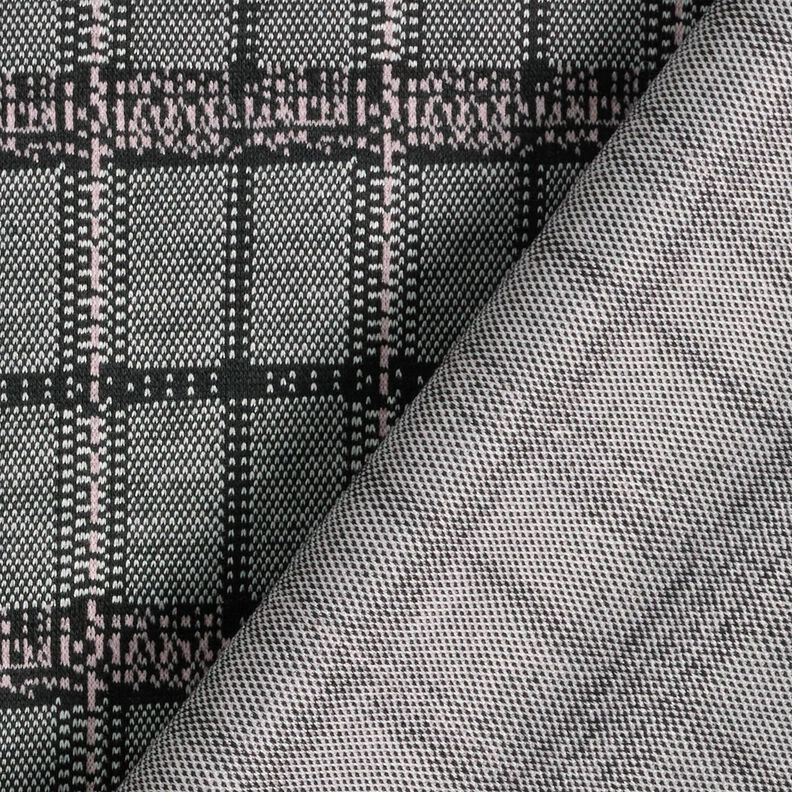 Strickjacquard Karo – schwarz/weiss,  image number 4