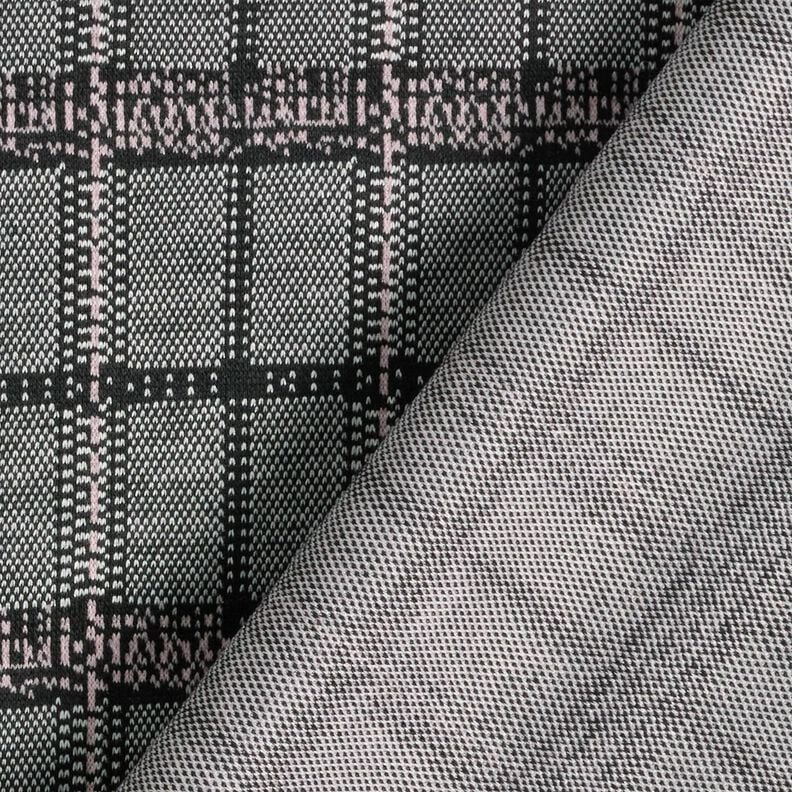 Strickjacquard Karo – schwarz/weiss, image number 4