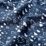 Baumwollstoff Popeline kleine Weihnachtsbäume – marineblau/weiss,  thumbnail number 2