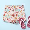 Baumwollpopeline buntes Gewusel– nebelgrau,  thumbnail number 5