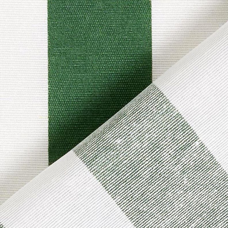 Dekostoff Canvas Streifen – grün/weiss,  image number 4