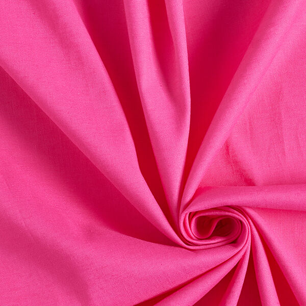 Baumwoll-Leinen-Mix Uni – pink | Reststück 50cm