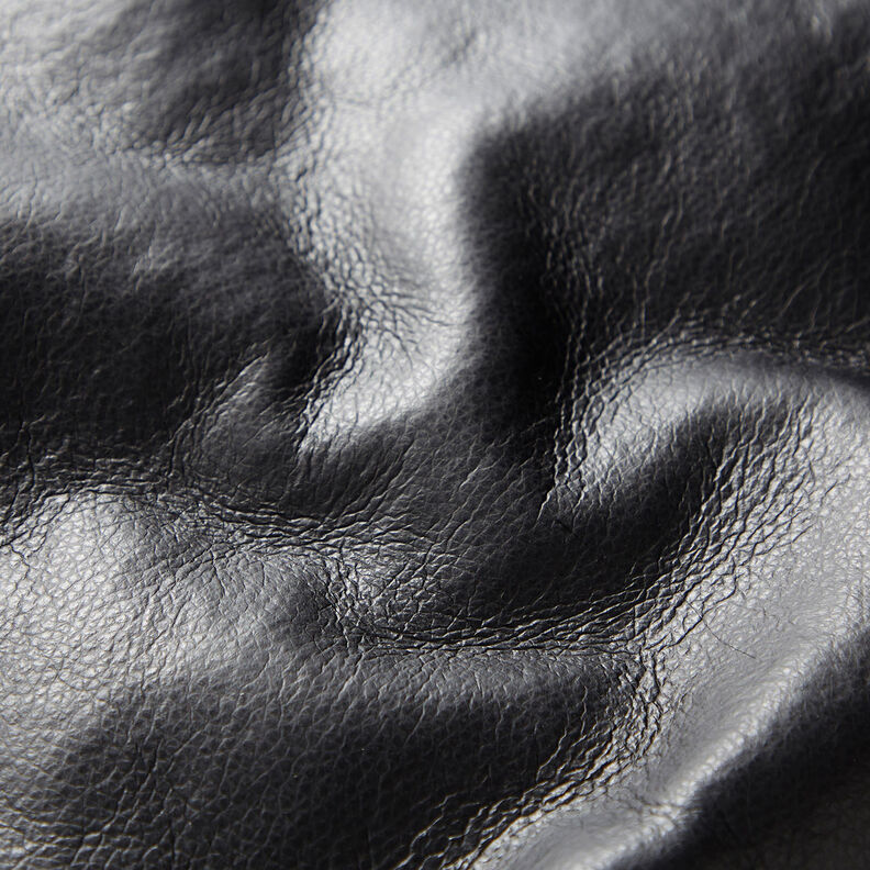B-Ware Lederimitat mit Kunstfell Abseite Uni – schwarz/hellaltrosa,  image number 7