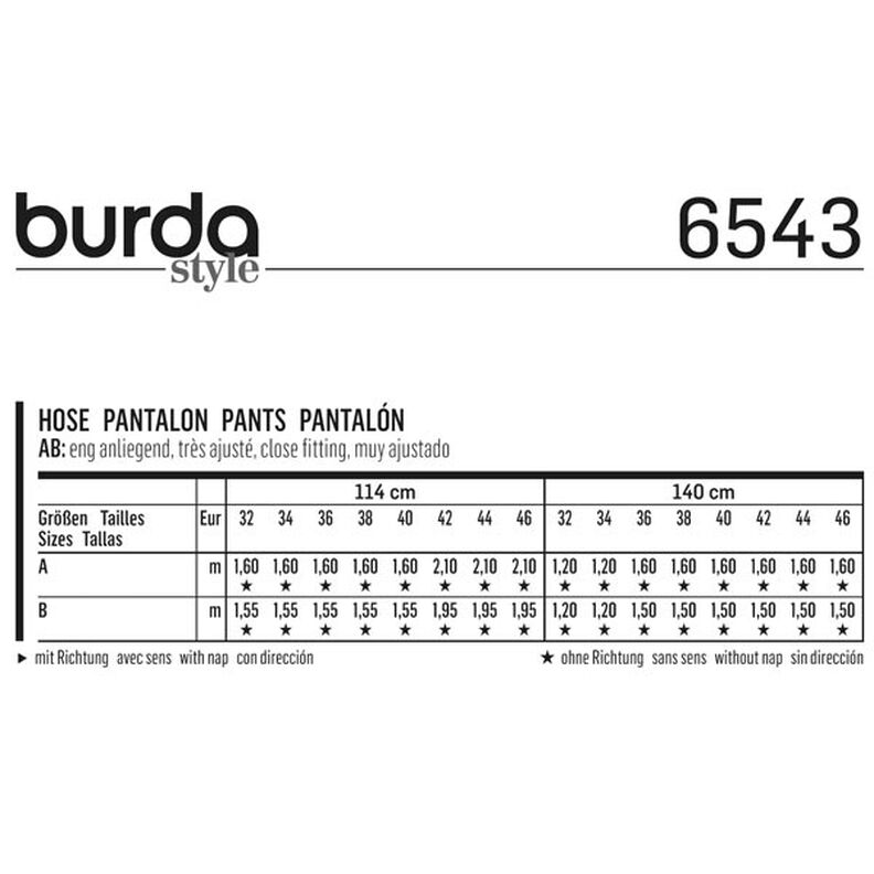 Hose / Jeans | Burda 6543 | 32-46,  image number 11